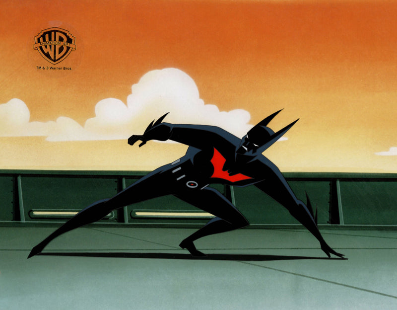 Batman Beyond Original Production Cel with Matching Drawing: Batman