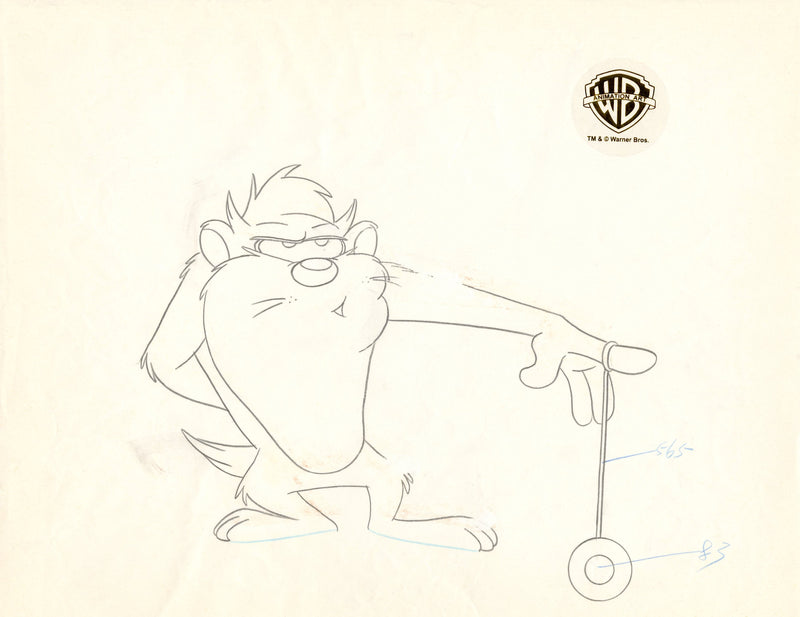 Looney Tunes Original Production Drawing: Taz