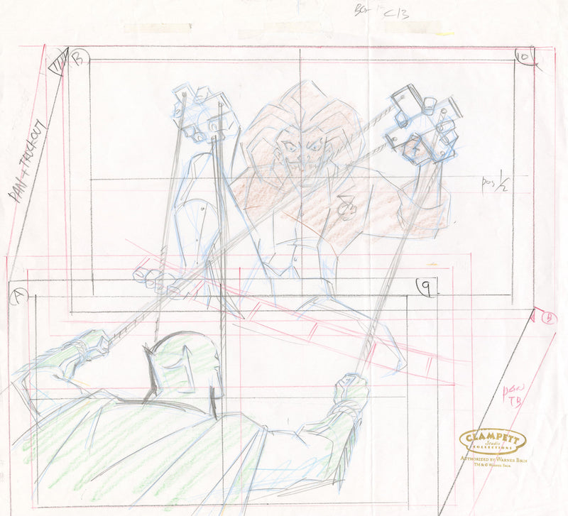 The Batman Original Production Drawing (Oversize): Batman, Joker