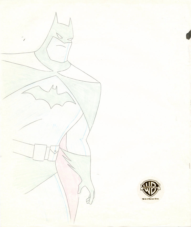 The New Batman Adventures Original Production Drawing: Batman
