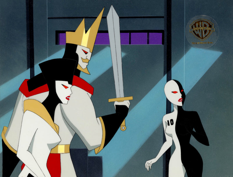Batman Beyond Original Production Cel on Original Background with Matching Drawing: King, Queen, Ten