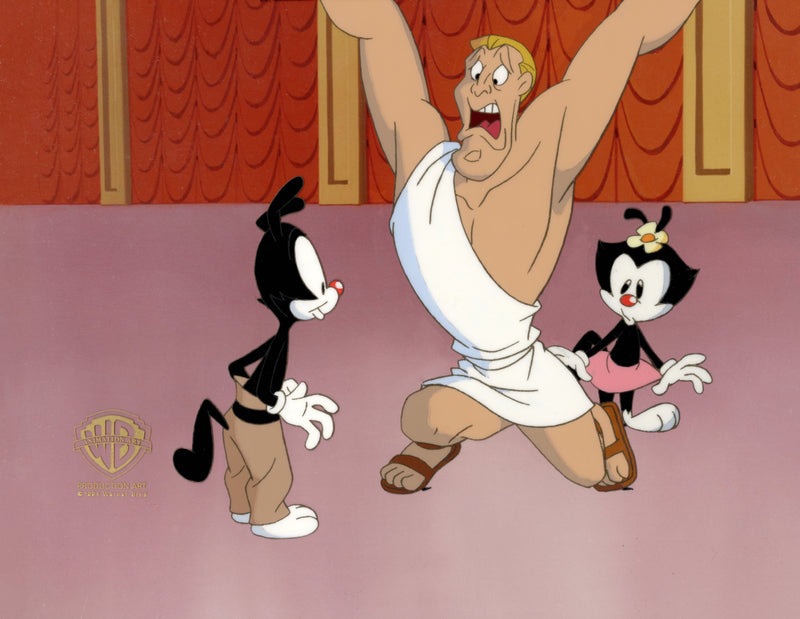 Animaniacs Original Production Cel: Yakko, Dot, Michelangelo
