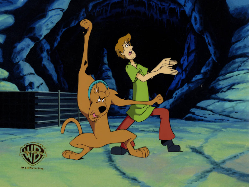 Scooby-Doo and the Alien Invaders Original Production Cel with Matching Drawings: Shaggy, Scooby-Doo