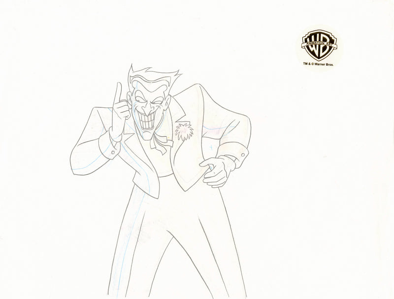 Batman The Animated Series Original Production Drawing: Joker