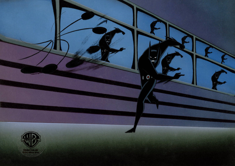 Batman Beyond Original Production Cel with Matching Drawing: Batman