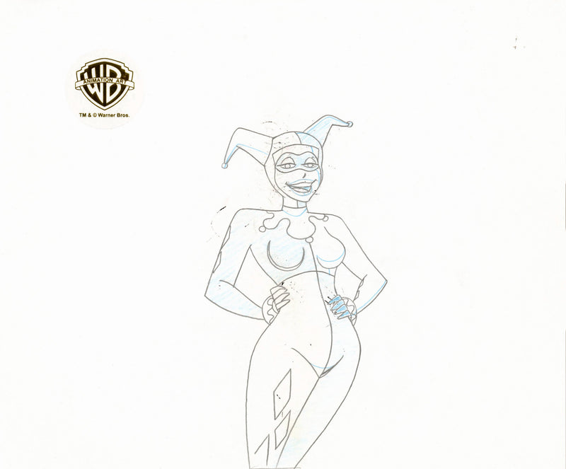 Batman The Animated Series Original Production Drawing: Harley Quinn
