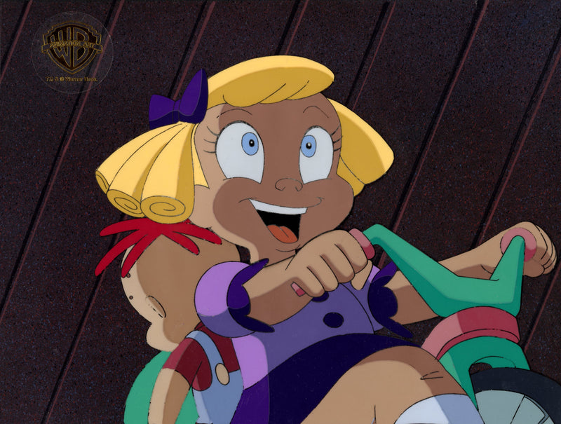 Batman The Animated Series Original Production Cel On Original Background: Baby Doll