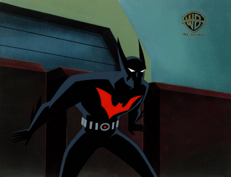 Batman Beyond Original Production Cel with Matching Drawing: Batman