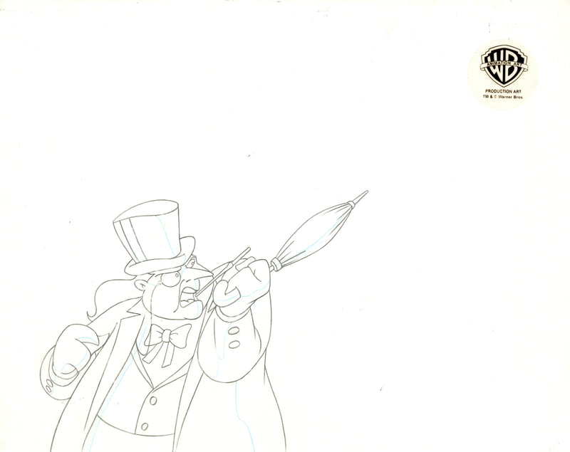 Batman The Animated Series Original Production Drawing: The Penguin