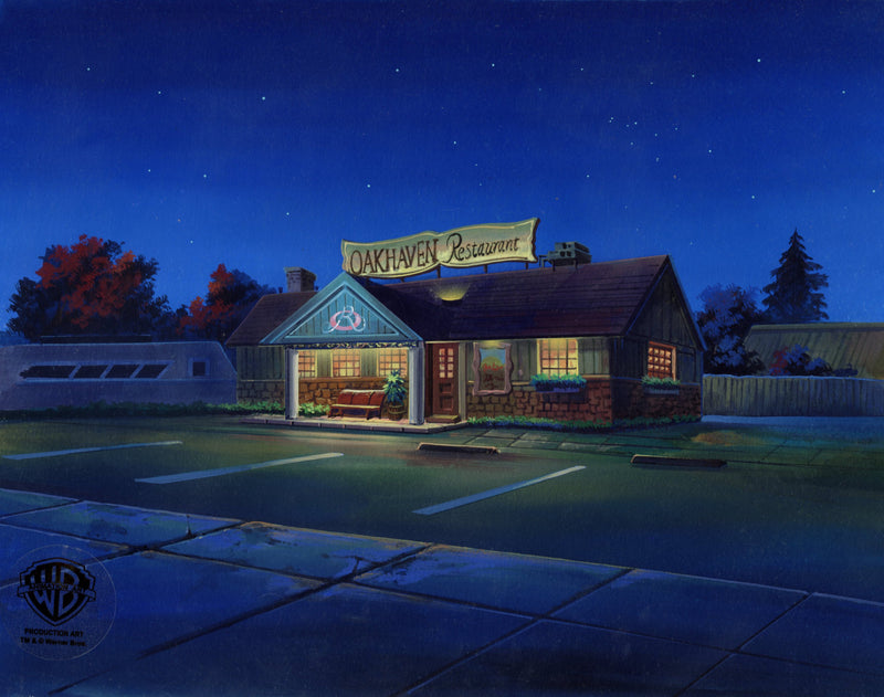 Scooby-Doo and the Witch's Ghost Original Production Background: Oakhaven Restaurant