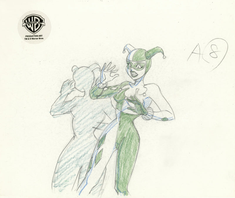 Batman The Animated Series Original Production Drawing: Harley Quinn