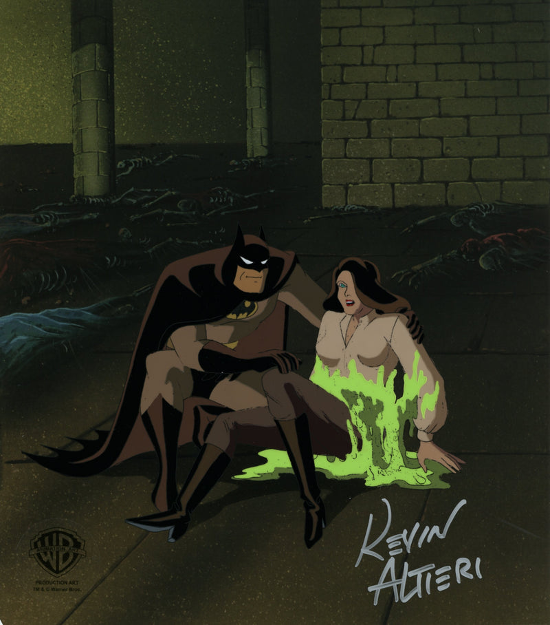Batman The Animated Series Original Production Cel Signed by Kevin Altieri: Batman, Talia al Ghul