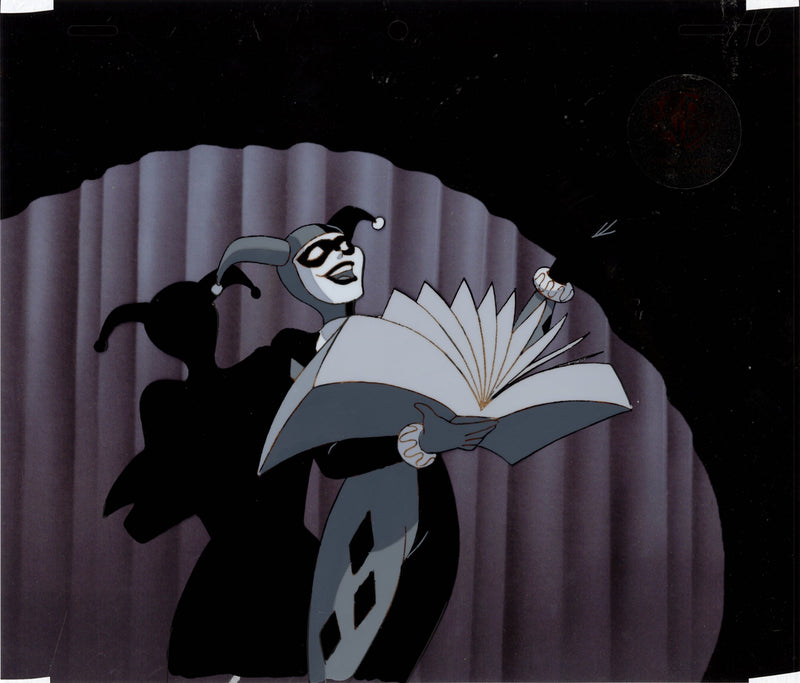 Batman The Animated Series Original Production Cel with Matching Drawing: Harley Quinn
