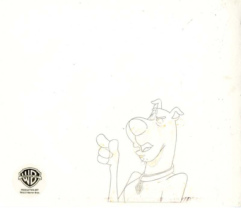 Scooby-Doo on Zombie Island Original Production Cel with Matching Drawing Signed by Bob Singer: Scooby-Doo and Shaggy