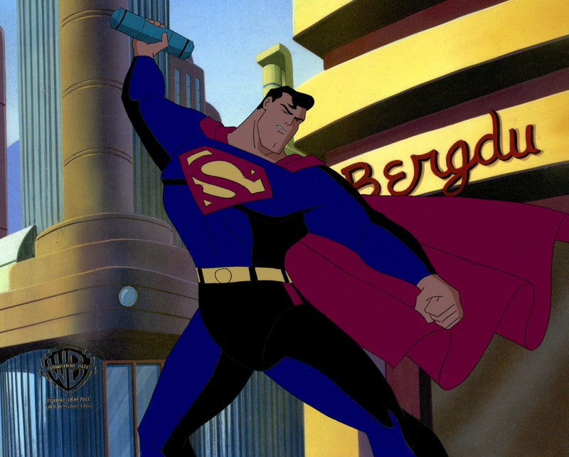 Superman The Animated Series Original Production Cel: Superman