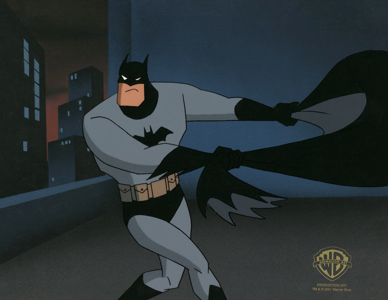 The New Batman Adventures Original Production Cel on Original Background: Batman