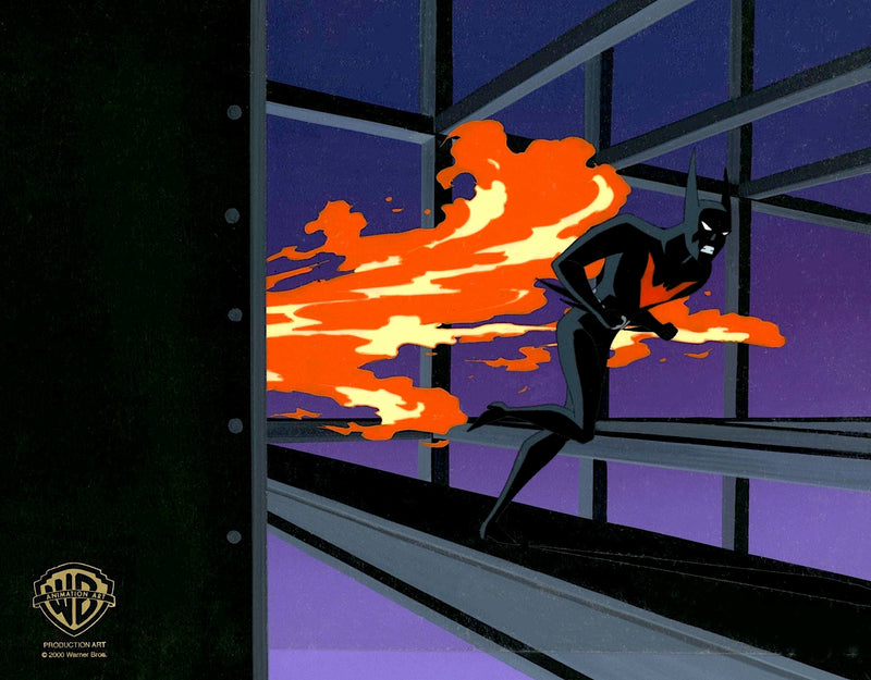 Batman Beyond Original Production Cel on Original Background: Batman