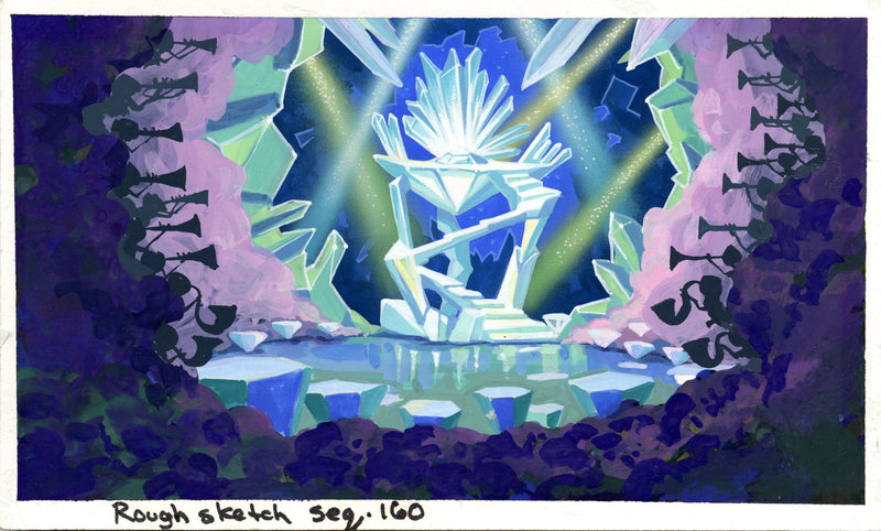 Thumbelina Original Concept Painting: Background Key