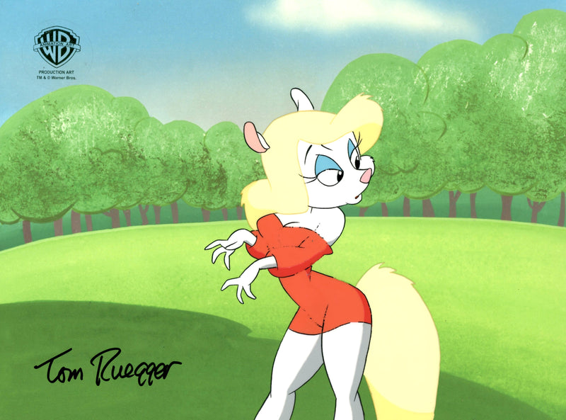 Animaniacs Original Production Cel Signed by Tom Ruegger: Minerva