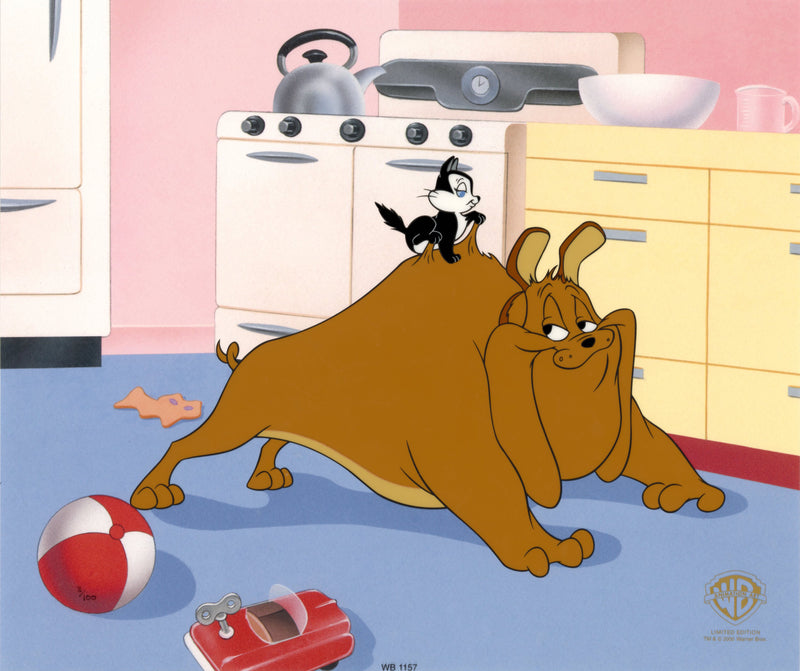 Feed the Kitty Limited Edition Cel