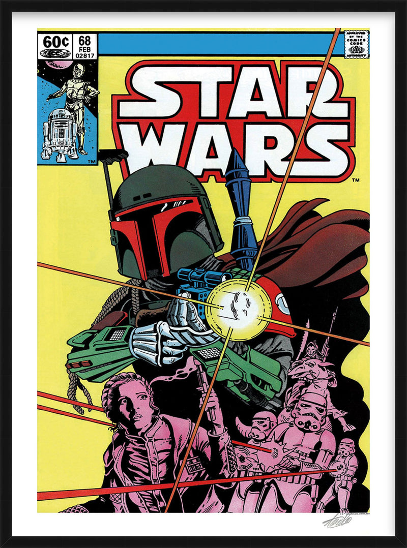 Star Wars #68 - The Search Begins, Signed by Stan Lee with Framing