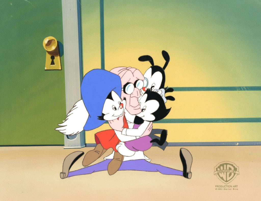 Animaniacs Original Production Cel: Yakko, Wakko, Dot, and Dr. Scratchansniff - Choice Fine Art