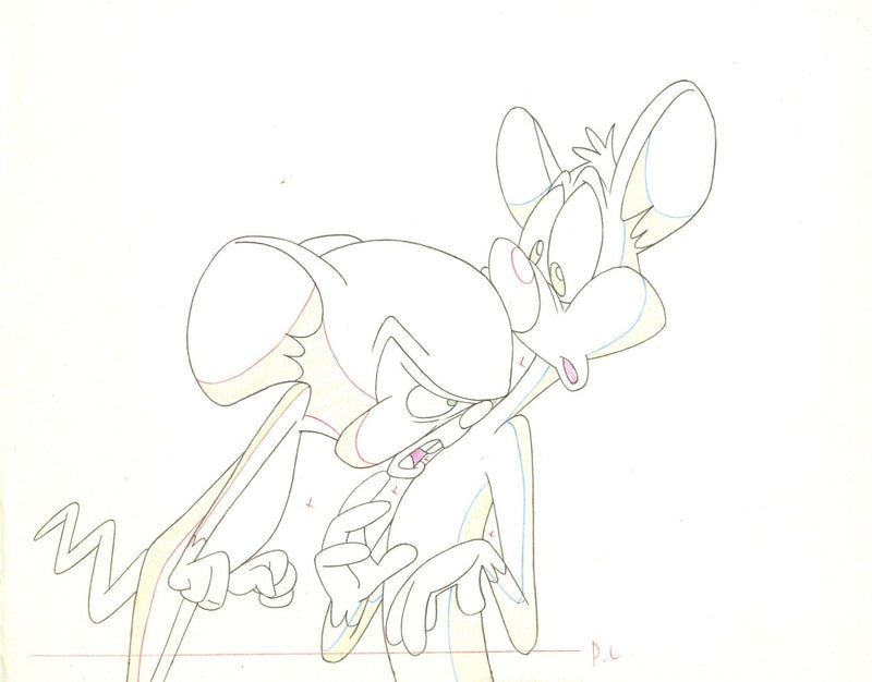 Animaniacs Original Production Drawing: Pinky And Brain - Choice Fine Art