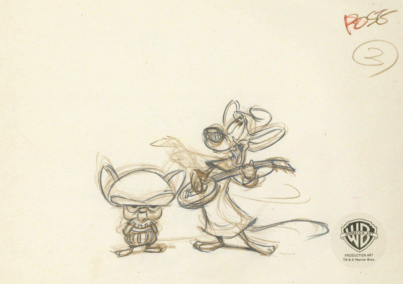 Animaniacs Original Production Drawing: Pinky And Brain - Choice Fine Art