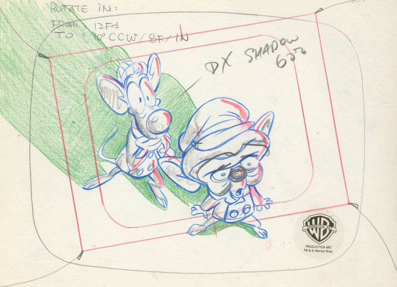 Animaniacs Original Production Drawing: Pinky And Brain - Choice Fine Art