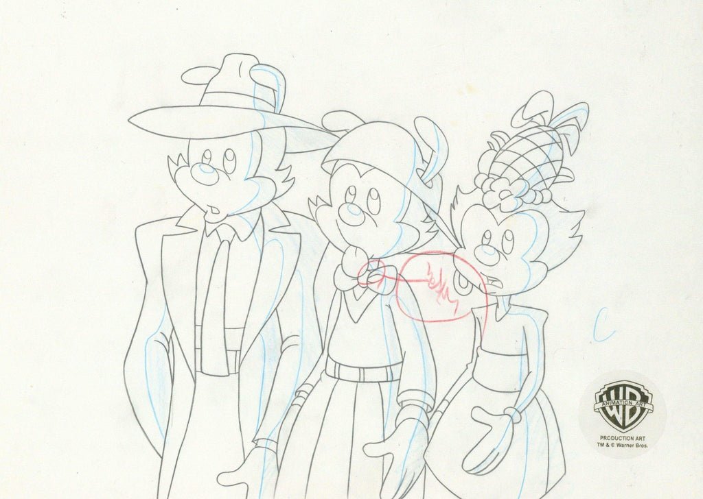 Animaniacs Original Production Drawing: Yakko, Wakko, and Dot - Choice Fine Art