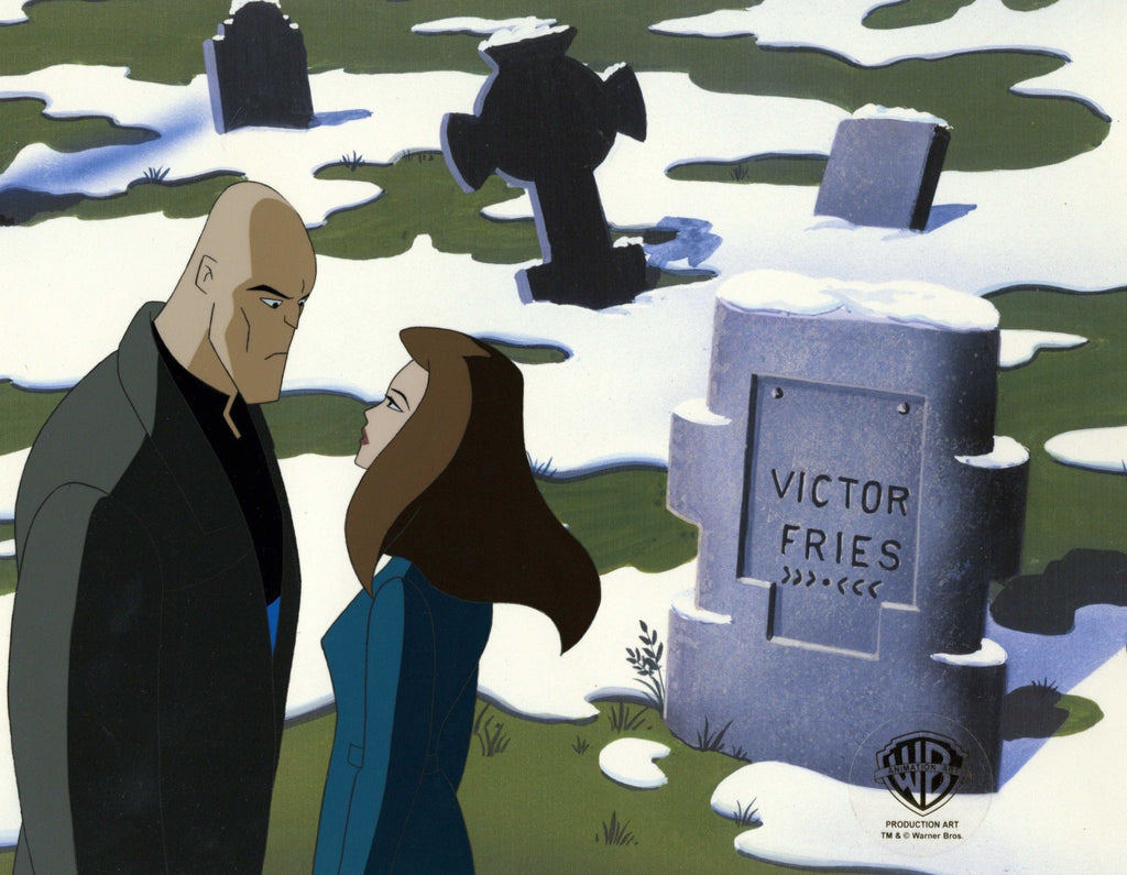Batman Beyond Original Production Cel: Victor Fries and Stephanie Lake - Choice Fine Art