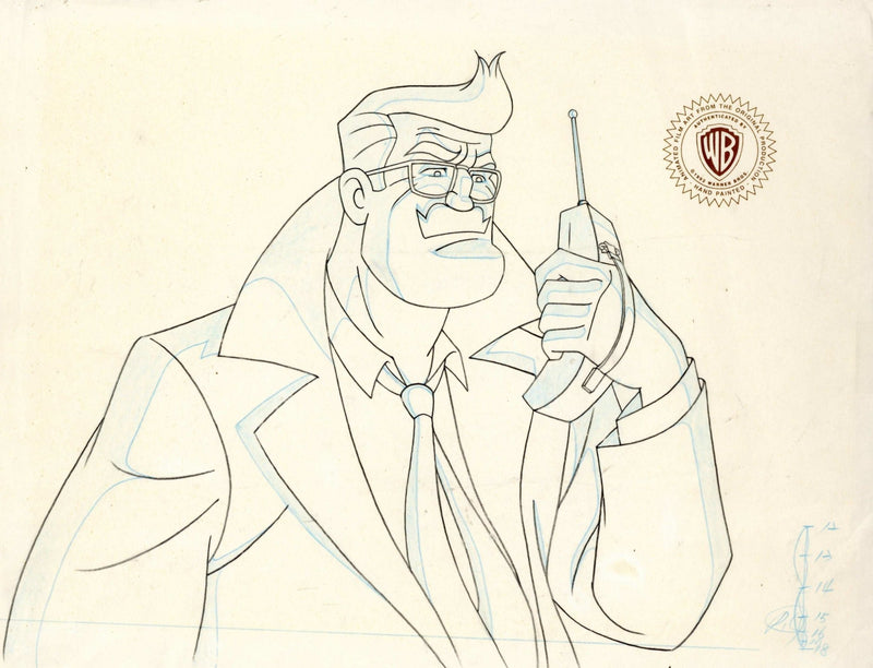 Batman Original Production Drawing: Commissioner Gordon - Choice Fine Art