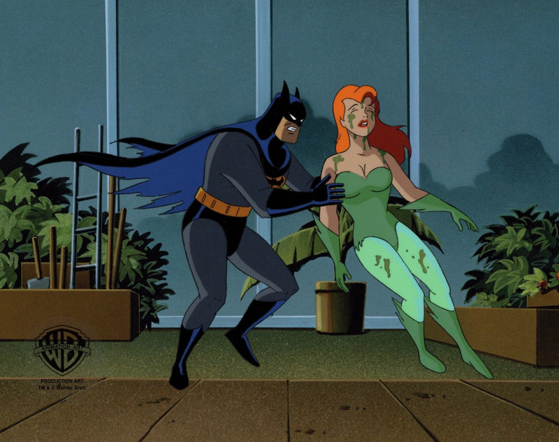Batman The Animated Series Original Production Cel: Batman and Poison Ivy - Choice Fine Art