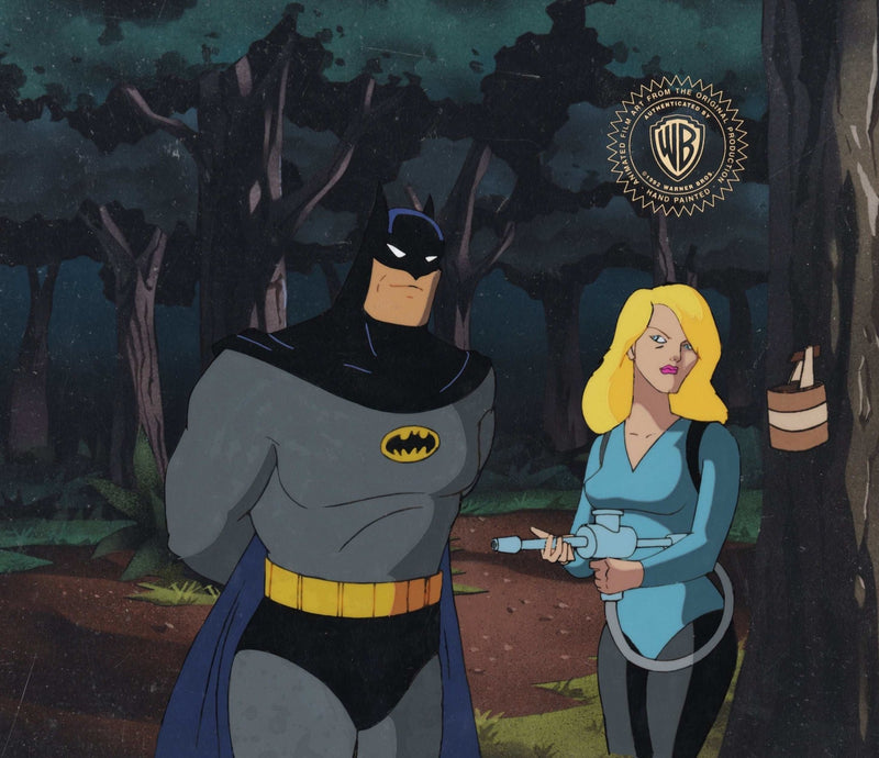 Batman The Animated Series Original Production Cel: Batman with Lily - Choice Fine Art