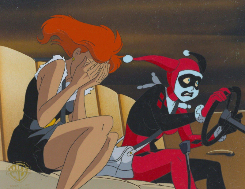Batman The Animated Series Original Production Cel: Harley Quinn and Veronica - Choice Fine Art