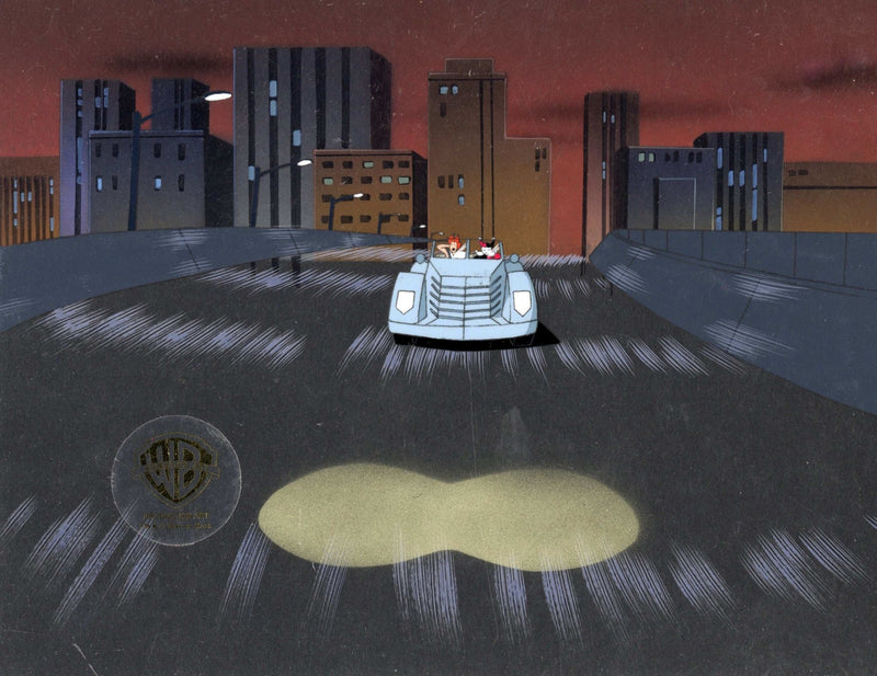 Batman The Animated Series Original Production Cel On Original Background: Harley and Veronica - Choice Fine Art