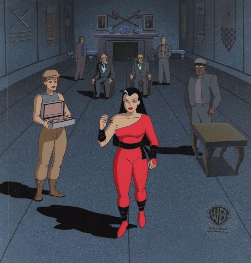 Batman The Animated Series Original Production Cel On Original Background: Red Claw - Choice Fine Art