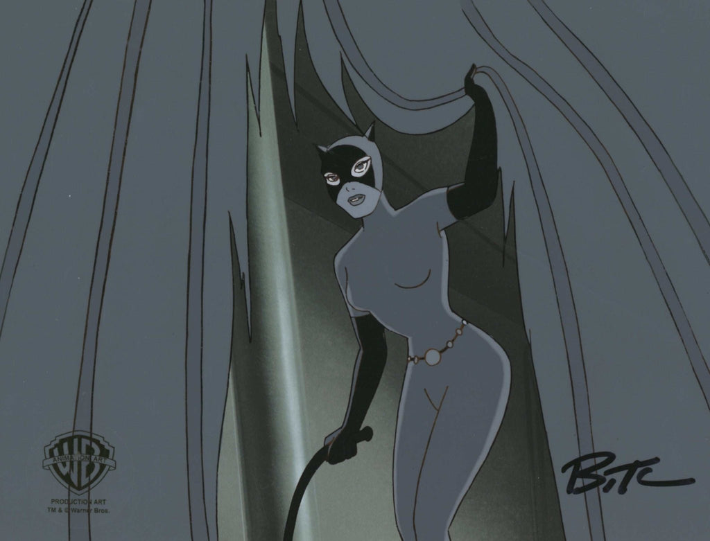 Batman The Animated Series Original Production Cel Signed by Bruce Timm: Catwoman - Choice Fine Art