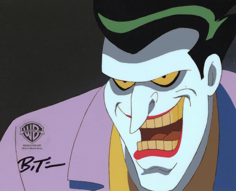 Batman The Animated Series Original Production Cel signed by Bruce Timm: Joker - Choice Fine Art