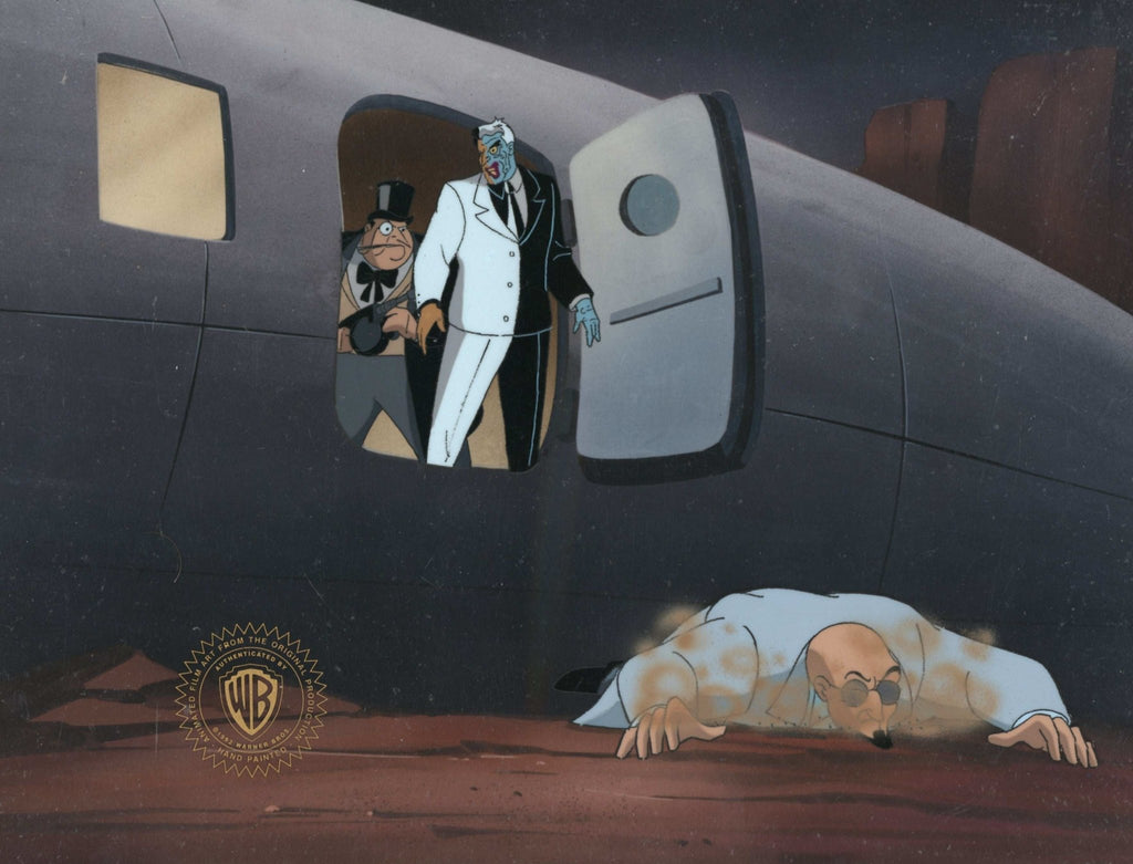 Batman The Animated Series Original Production Cel: Two-Face, Penguin, and Dr. Hugo Strange - Choice Fine Art