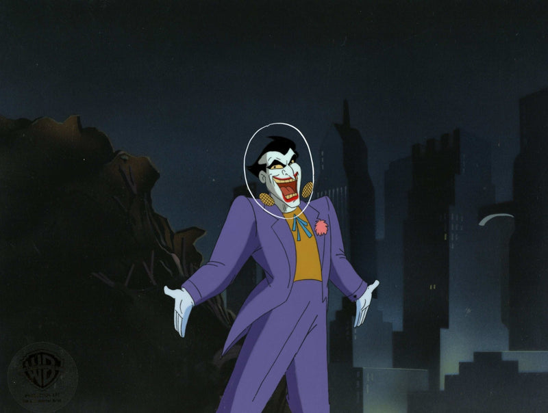 Batman The Animated Series Original Production Cel with Matching Drawing: Joker - Choice Fine Art