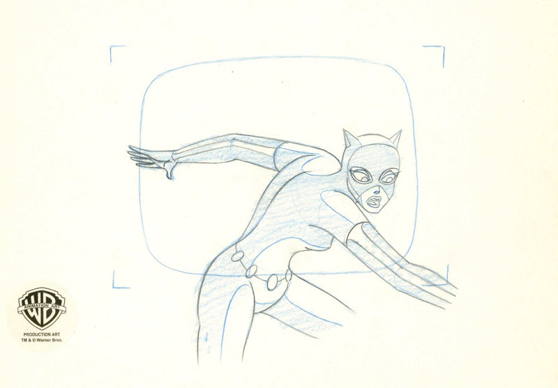 Batman The Animated Series Original Production Drawing: Catwoman - Choice Fine Art