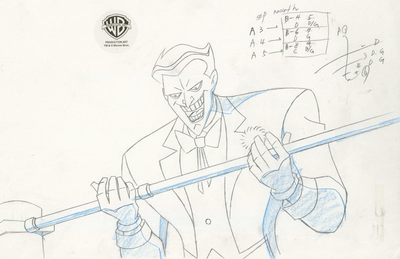 Batman The Animated Series Original Production Drawing: Joker - Choice Fine Art