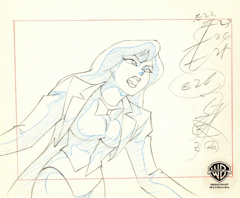 Batman The Animated Series Original Production Layout Drawing: Zatanna - Choice Fine Art