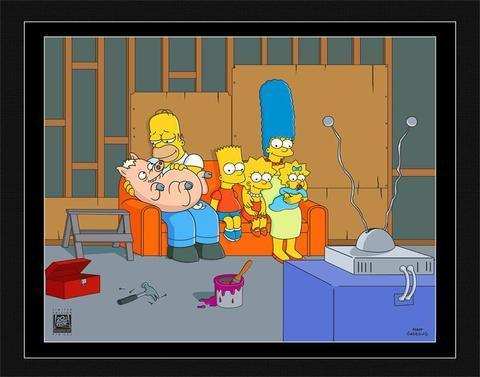 Couch Gag: Family With Pig - Choice Fine Art