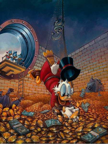 Disney Limited Edition: Diving in Gold - Choice Fine Art