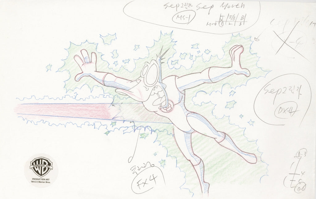 Duck Dodgers Original Production Drawing: Green Loontern - Choice Fine Art