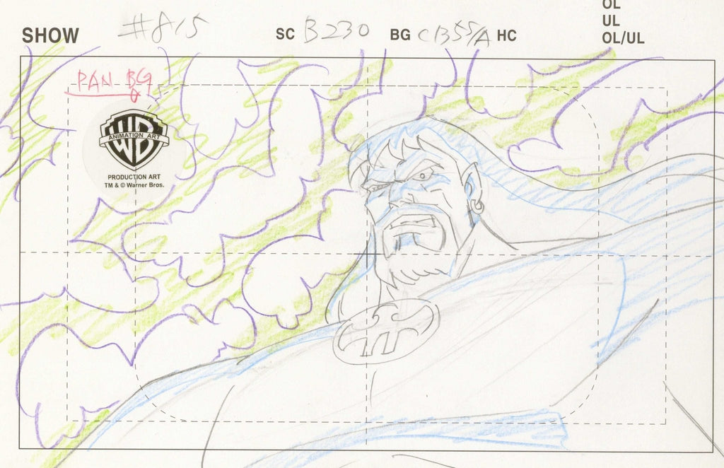 Justice League Original Production Drawing: Aquaman - Choice Fine Art