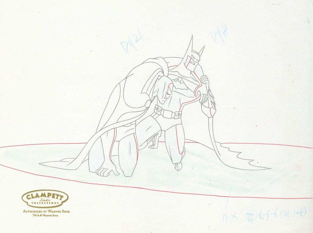 Justice League Original Production Drawing: Batman and Martian Manhunter - Choice Fine Art