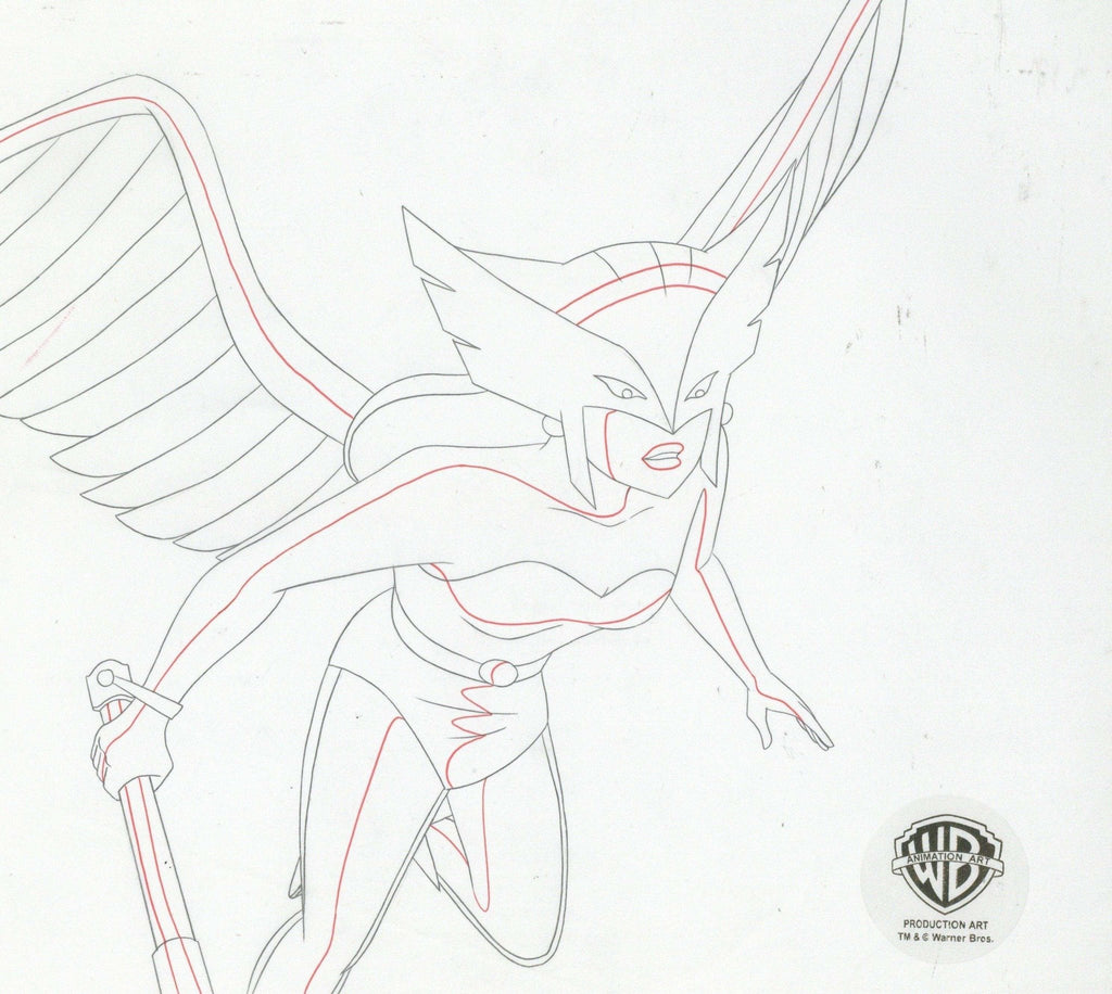 Justice League Original Production Drawing: Hawkgirl - Choice Fine Art